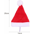 Miniatyrbillede 5 af 5: Julekostume til kæledyr, 4-delt julemandssæt til hunde og katte, julemandshue, julekostume til katte-