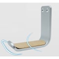 Miniatyrbillede 3 af 5: Hovedtelefonholder Træpind Pad Aluminium Overhead Under Desk Skrivebord Stativ Montering Beslag Støtte Klemme Sort