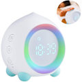 Miniatyrbillede 2 af 5: Digital vækkeur til piger & drenge, USB vækkeur til soveværelset med solnedgangssimulator, lydfølsomt vækkeur med natlampe LED, lydløs