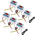 Miniatyrbillede 1 af 5: 6 stk. Digital temperaturregulator termostat programmerbar switch modul minus 50 til 110 grader opvarmning køling