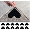 Miniatyrbild 4 av 5: 24PCS Matttejp Gripper Non Carpet Pads för Hårda Golv Kakel Mattor Tvättbara Återanvändbara Matt Grippers Matttejp