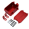 Pikkukuva 1 / 5: Päivitä osat Metallivastaanotin ESC-laatikko sopii SCX10 1/10 RC-ajoneuvoon, punainen