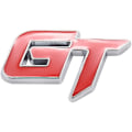 Pikkukuva 2 / 5: 3d Gt -logotarra, muodikkaat auton sisustustarrat Focus 2 3 Fiesta Mondeo Mk2 - punainen hopea