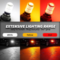 Pikkukuva 3 / 5: 2 kpl 3156 P27W T25 3014 144Smd Canbus LED-polttimot, kirkas autojen takavalo, jarruvalo, peruutusvalo, punainen