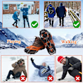 Miniatyrbilde 5 av 5: Gr Del ispigger, sko-klør med 19 rustfrie stålklosser, sko-klør, Gr Deln ispigger, for klatring, fjellklatring, trekking i høyde