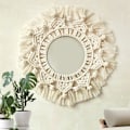 Pikkukuva 4 / 5: Boho Macrame Meikki Seinävaate Käsintehty Kudottu Tupsu Gobelini Seinätaidekoristeluun