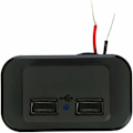 Miniatyrbillede 1 af 5: Dobbelt USB Billader Stikkontakt 12V 24V 3.1A til Motorcykel RV Truck ATV Båd Bil RV USB C Forlængerkabel Universal Billader til Telefon