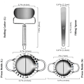 Miniatyrbild 2 av 5: Dumpling Maker 4-pack, Empanada Pressform & Klipp för Wonton Pie Ravioli Deg