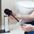 Miniatyrbillede 3 af 5: 5 stk. udskiftningshoved til toiletbørste sort plastik 8 x 8 x 10 cm-