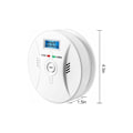 Miniatyrbillede 3 af 5: Kulmonoxiddetektor - CO Alarm - Kulmonoxidalarm - LCD Display - 85DB Høj Alarm - Testskift