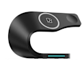 Miniatyrbillede 1 af 5: 4 i 1 Smart Trådløs Oplader Station til Apple Serie Iphone Watch Airpods, 15W Hurtig Opladningsstativ（Sort）