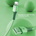 Miniatyrbild 4 av 5: Datakabel, Oxygen Pure Copper Core Flytande Silikon Datakabel med Ljus för iPhone12, (1M, Gul)