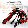 Pikkukuva 5 / 5: 4 kpl SAE-SAE jatkokaapeli SAE-irrotusjohtosarja 3 jalkaa liitin, 18 AWG (4 kpl 3 jalkaa)