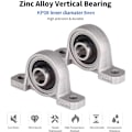 Miniatyrbillede 2 af 5: 4 stk. Lejehus Flange Leje 8 mm KP08 Kugleleje Pudeblok Lejeblok til 3D Printer Reservedele