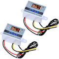 Miniatyrbillede 1 af 5: 2-pak LED Digital Temperaturstyringsmodul med Vandtæt Sonde, MNS Programmerbar Køletermostat