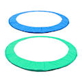 Miniatyrbillede 1 af 3: Trampolin Hoppemadras Stor Dækning Beskyttelsespude Beskyttelsesdækning Svampepude Fjederpude Anti-kollision Fjederdækning Ringkant (Grøn Diameter