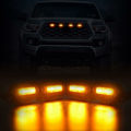 Miniatyrbillede 4 af 5: 4 stk. LED Forlygtegitterlys til Off Road 2020 2021 Eksternt Gitterlampe, Gult Lys
