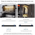 Miniatyrbilde 3 av 5: 2 stk 69 LED-er skaplys trådløs USB oppladbar LED-stripe lys bevegelsessensor skaplys--