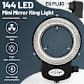 Miniatyrbilde 5 av 5: 144 LED miniscope ringlys LED 0 - 100% justerbar miniscope ringlyslampe