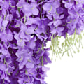 Pikkukuva 5 / 5: 24 kpl/setti 3,6 jalkaa/kpl Tekokukat Teko-Wisteria-Rypäle Riippuva Kranssi Kotiin Puutarhaan Juhliin Hääkoristeluun Simulaatiokukka (24, Violetti)