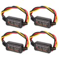 4 stk. 16 justerbare tilstande LED bremselys blinkende stroboskop controller universel til bil