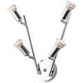 Miniatyrbillede 2 af 5: Loftlampe med 4 justerbare LED-spots med 4 x GU10 6W pærer til gang, stue og soveværelse (ikke-dimbar)