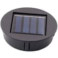 Solcelle lanterne top erstatning solcelle lys til lanterne solcelle panel lysdækning med LED pære, DIY solcelle lanterne til udendørs haveindretning lanterne