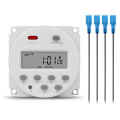 Miniatyrbilde 1 av 5: 1 Sekund Intervall 12V Digital LCD Timer Bryter 7 Dager Ukentlig Programmerbar Tid Relé Programmerer CN101S