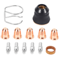 Miniatyrbilde 1 av 5: 13-serie Plasmaelektrode Dysehode Tilbehør Kit S45 Styrende Buffer Gassprederhette Plasma Kutting Montering Kit