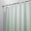Miniatyrbillede 2 af 5: Vandtæt bruseforhæng i stof, 183,0 cm x 183,0 cm polyester bruseforhæng, vaskbart tekstilforhæng forstærket søm, marinegrøn