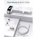 Pikkukuva 4 / 5: Bidet-istuin, ultraohut, ei-sähköinen, itsepuhdistuva, kaksoissuutin, kylmäpesu, Eurooppa