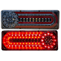 Miniatyrbillede 1 af 5: 2 stk. 24V LED dynamisk bil lastbil baglygte blinklys bremselys til trailer varevogn (41,5 cm)