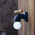 Miniatyrbillede 2 af 4: LED Smart Stemmebetjent Vægskænke, Kreativ Induktionshane Formet Vægskænke med USB-Oplader til Stue - Sort