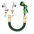 Miniatyrbillede 4 af 5: Havehose, Helt Ny 2021 Udvidbar Havehose 8m/25ft med 3/4\" Massiv Messingbeslag, Ekstra Robust Tekstil - Fleksibel Udvidbar Slange med F