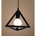 Miniatyrbild 1 av 5: Retro hängande taklampa Industriell taklampa, retro industriell triangulär metallskärm lämplig för kök, sovrum, vardagsrum, boende