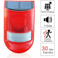 Miniatyrbillede 5 af 5: Solar Lydalarm Strobe Lys Blinkende Klar LED, IP65 Vandafvisende 110dB Høj Alarm Sikkerhedssystem til Hjem Villa Farm Lejlighed Gårdspladser, Hørbar og