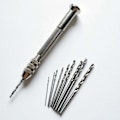 Miniatyrbilde 5 av 5: Mini hånddrill med 10 stk mikro-spiralbor for figurer (fra 0,8-3,0 mm), Mini mikro håndboringsverktøy, roterende verktøy, hobbyverktøy