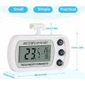 Pikkukuva 3 / 5: 2 kpl jääkaapin pakastinlämpömittaria Frigidaire digitaalinen lämpötila -20 - 50 °C koukulla, helppo lukea LCD-näyttö, Max Min -tallennustoiminto (Whi
