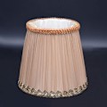 Miniatyrbillede 4 af 5: Stof lampeskærm, europæisk stil stearinlys krystal lysekrone væglampe skygge, soveværelse seng lampe skygge--