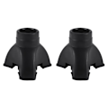 Miniatyrbillede 1 af 5: 2X Gåstok Tripod Stok Spids Selvbærende Gummi, Skridsikker Bund