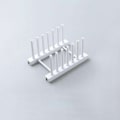 Miniatyrbillede 1 af 5: Multifunktionel køkkenplade gryde låg tørrestativ drænstativ opbevaringsstativ opbevaringsholder stativ, （hvid）