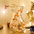 Miniatyrbilde 1 av 5: Juletrær Lyslenke, 2M, 20 LED, med Timer, Batteridrevet, Varmt Hvit, Sølvtråd for Juletre, Hjemmedekorasjon - Elg