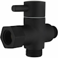 Miniatyrbillede 1 af 5: 3-vejs afledningsventil i messing med lukkeventil 3/8\"-1/2\" adapter til toiletvandsledning, sort