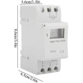 Miniatyrbillede 2 af 2: 15A Din-skinne programmerbar switch med digital LCD programmerbar timerrelæ (AC220V)