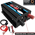 Miniatyrbild 3 av 5: Växelriktare 12v till 220v/110v LED Bilströmsomvandlare Laddare Adapter Dubbel USB Spänningstransformator Modifierad Sinusvåg 12V-220V