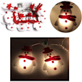Miniatyrbilde 2 av 5: Julemann Lyslenke, 3M - 20 LED Julelys, Julepynt med 2 Lysmoduser for Hjemmet, Hage, Rom og Dekorasjon