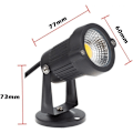 Pikkukuva 3 / 5: 4 kpl COB LED-spotit 5W 220V säädettävät puutarhavalot Ulkovalaistus Puutarha Terassi (kylmä valkoinen)