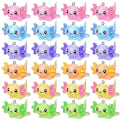 Miniatyrbillede 1 af 5: 24 stk. dyre charms axolotl harpiks charms til fremstilling af små harpiks dyr miniature harpiks figurer axolotl ornament