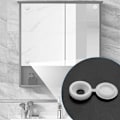 Miniatyrbilde 5 av 5: 200 stk. serie skruehette plast hengsel skruehode deksler skruedekselhetter dekorative deksler snap-on erstatningsskruer (hvit)