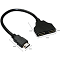 Pikkukuva 2 / 5: Hdmi-jakaja Hdmi-jakajakaapeliadapteri 1 sisään 2 ulos Hdmi-uros-